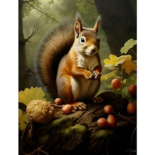 NAIMOER Eichhörnchen Diamond Painting Erwachsene, Tiere Diamant Painting Bilder, Diamond Painting Set Erwachsene Eichhörnchen Diamond Painting Kinder 5D Diamant Malerei für Home Wand Décor(30x40cm) NAIMOER Eichhörnchen Diamond Painting Erwachsene, Tiere Diamant Painting Bilder, Diamond Painting Set Erwachsene Eichhörnchen Diamond Painting Kinder 5D Diamant Malerei für Home Wand Décor(30x40cm) von NAIMOER