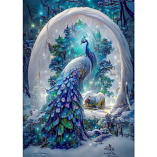 NAIMOER Fantasie Pfau Diamond Painting Kits für Erwachsene Kinder, 5D Diamant Painting Bilder Peacock Erwachsene, DIY 5D Diamond Painting Tiere Diamant Malerei Set für Home Dekor 30x40cm NAIMOER Fantasie Pfau Diamond Painting Kits für Erwachsene Kinder, 5D Diamant Painting Bilder Peacock Erwachsene, DIY 5D Diamond Painting Tiere Diamant Malerei Set für Home Dekor 30x40cm von NAIMOER
