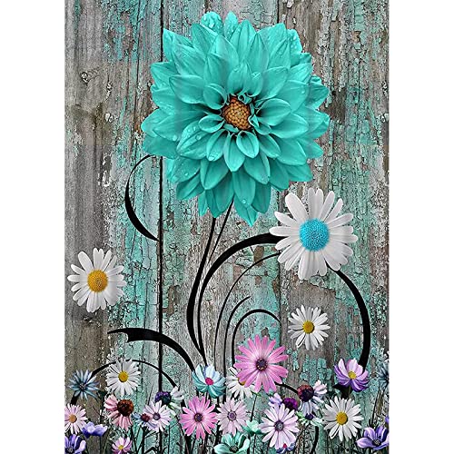 NAIMOER Rustikale Blumen Diamond Painting Kits für Erwachsene, 5D Diamant Painting Blume Erwachsene, DIY 5D Diamond Painting Bilder Diamant Malerei Set 30x40cm für Wanddekoration von NAIMOER