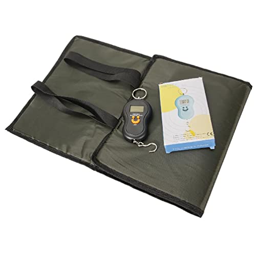 Faltbare Karpfenangeln Abhakmatte mit Waage Fisch Schutzpad Grob Landung Pad Outdoor Angeln Zubehör von NAIXUE