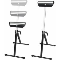 2x Rollenbock höhenverstellbar Rollbock 68-107cm, Arbeitsbock klappbar mit Antirutschfüßen Klappbock Stahl Unterstellbock Max. bis 60KG/Stück NAIZY von NAIZY