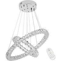 48W LED Kronleuchter Kreative Hängelampe Deckenleuchte Pendelleuchte für Wohnzimmer Flur Schlafzimmer Zwei Ringe (Φ: 30cm+50cm) - 48W Dimmbar NAIZY von NAIZY