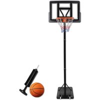 Basketballkorb 305cm Mini Basketballkörbe mit Ständer Rollen Outdoor Basketball Korb 135-305cm Höhenverstellbar Basketballständer Basketball Hoop von NAIZY