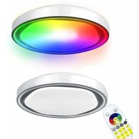 Deckenlampe 60W rgb led Deckenleuchte φ50x8cm Deckenleuchten mit Fernbedienungen Modern Acryl Lampe Wohnzimmer Küchenlampe ABS+Metall von NAIZY