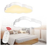 Deckenleuchte Wolke Kinderzimmerlampe 48W Cartoon Kinderzimmer Lampe Wolken mit Fernbedienung für Kinder Mädchen Baby - Dimmbar NAIZY von NAIZY