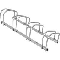 Fahrradständer für 4 Fahrräder Boden- und Wandmontage mit 35-55 mm Reifenbreite Mehrfachständer Bike Ständer Metall Platzsparend (für 4 Fahrräder) von NAIZY