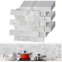 Naizy - Fliesenaufkleber pvc Wandfliesen 34x29cm per Stück Fliesenfolie 10Pcs Klebefliesen Zuschneidbar Wandfliesen Selbstklebend Bodenfliesen Typ f von NAIZY