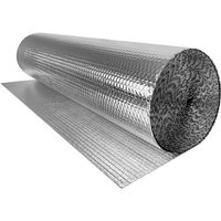 Naizy - Isolierfolie Thermofolie 1m x 15m Dach Doppelte Alu-Luftpolsterfolie Dämmwolle Dämmfolie Kälteschutzfolie Fenster Wärmefolie Wärmedämmung von NAIZY