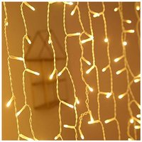Lichterkette 15m 600LEDs Eisregen Lichterkette Warmweiß Lichtervorhang mit 8 Leuchtmodi Speicherfunktion Lichtervorhang IP44 Wasserdicht von NAIZY
