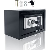 Mini Tresor für Zuhause 34L Tresor Feuerfest Wasserdicht Elektro Safe mit Innenbeleuchtung & Batteriebox & Sicherheitsschlüssel Schwarz+Silber Naizy Mini Tresor für Zuhause 34L Tresor Feuerfest Wasserdicht Elektro Safe mit Innenbeleuchtung & Batteriebox & Sicherheitsschlüssel Schwarz+Silber Naizy von NAIZY