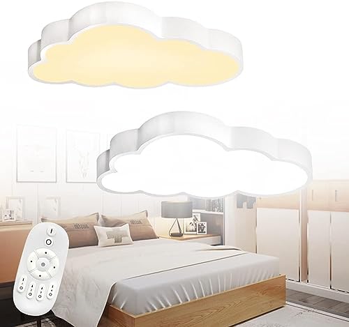 NAIZY 48W LED Deckenleuchte Wolken Deckenlampe Dimmbar mit Fernbedienung Lampe Modern 500x300x53mm Ultradünne Zimmerlampe Wolke Kinderzimmerlampe Cartoon Lampe, für Kindergarten Schlafzimmer NAIZY 48W LED Deckenleuchte Wolken Deckenlampe Dimmbar mit Fernbedienung Lampe Modern 500x300x53mm Ultradünne Zimmerlampe Wolke Kinderzimmerlampe Cartoon Lampe, für Kindergarten Schlafzimmer von NAIZY