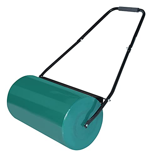 NAIZY Handwalze Gartenwalze, Rasenwalze Befüllbar mit 57cm Walzenbreite, 32 cm Durchmesser, 46L Füllvolumen Metall Rasenroller Gartenfräse Rasenlüfter, Grün NAIZY Handwalze Gartenwalze, Rasenwalze Befüllbar mit 57cm Walzenbreite, 32 cm Durchmesser, 46L Füllvolumen Metall Rasenroller Gartenfräse Rasenlüfter, Grün von NAIZY
