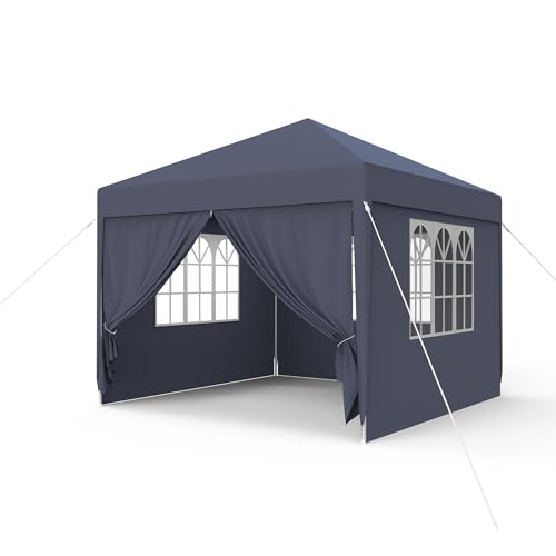 NAIZY Pavillon 3x3m Zelt Partyzelt Wasserdicht Stabil mit 4 Seitenteilen & Fenstern & Feste Bodennägel Gartenpavillon Winterfest UV-Schutz, Anthrazit NAIZY Pavillon 3x3m Zelt Partyzelt Wasserdicht Stabil mit 4 Seitenteilen & Fenstern & Feste Bodennägel Gartenpavillon Winterfest UV-Schutz, Anthrazit von NAIZY