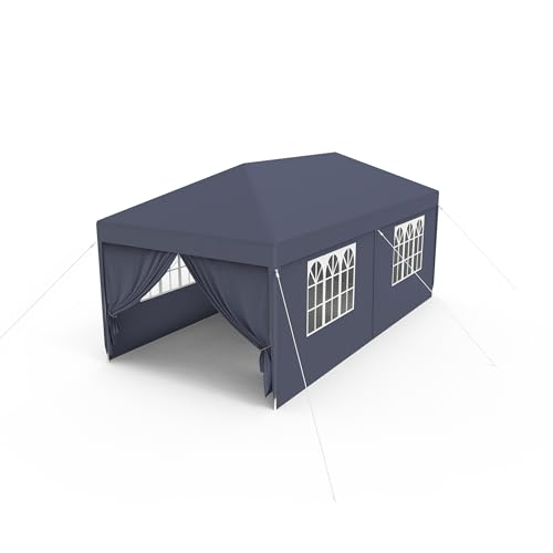 NAIZY Pavillon 3x6m Gartenpavillon Zelt Wasserdicht Stabil mit 4 Seitenteilen & Fenstern & Feste Bodennägel Partyzelt Winterfest UV-Schutz, Anthrazit NAIZY Pavillon 3x6m Gartenpavillon Zelt Wasserdicht Stabil mit 4 Seitenteilen & Fenstern & Feste Bodennägel Partyzelt Winterfest UV-Schutz, Anthrazit von NAIZY
