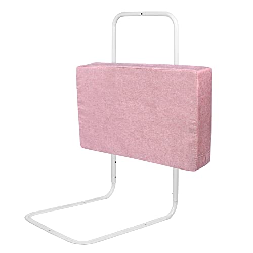 NAIZY Rausfallschutz Bett Kinder Baby Bettgitter mit 5-Loch Verstellbare Höhenverstellbar Kinderbettgitter für Kinderbetten Elternbetten und Matratzen Massivholzbetten - 60cm, Rosa von NAIZY