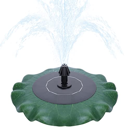 NAIZY Teichpumpe Solar Springbrunnen 1,4W Solarpumpe mit Mehrere Modusoptionen Solarbrunnen Gartenbrunnen Brunnen Garten Außen für Garten Deko Gartenteich, Lotus Form von NAIZY