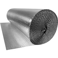 Isolierfolie Thermofolie 1m x 30m Dach Doppelte Alu-Luftpolsterfolie Dämmwolle Dämmfolie Kälteschutzfolie Fenster Wärmefolie Wärmedämmung Naizy von NAIZY