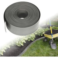 Rasenkante 20m Beeteinfassungen PP-Kunststoff Rolle Beetumrandungen Flexible Gartenbeetbegrenzung UV-Schutz und Witterungsbeständigkeit Rasen von NAIZY