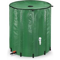 Naizy - Regentonne 750 Liter Regenwassertonne Zusammenklappbar Regenwassertank mit Regenfass pvc Schutzabdeckung Grün 150 Gallone von NAIZY