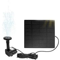 Naizy - Teichpumpen 1.8W Solar Springbrunnen Teich Brunnenpumpe Solarpumpe für Garten, Vogel-Bad, Wasserspiel Dekoration (Quadrat) von NAIZY