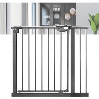 Treppenschutzgitter 80cm Türschutzgitter ohne Bohren n Stop Safety Tür- & Treppengitter mit Auto-Close Kinderschutzgitter Türgitter Hunde Baby von NAIZY