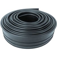 Rasenkante 15m Kunststoff Rasenkanten Flexible Beeteinfassungen pe Rolle Beetumrandungen Lawn Edging 10cm Breit Beeteinfassung UV-Schutz Anthrazit von NAIZY