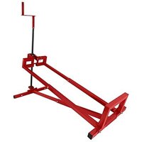 Naizy - Rasentraktorheber 400KG Rasentraktor Hebevorrichtung 45° Neigung verstellbar Rasentraktor-Heber Reinigungshilfe Rasenmäher Hebebühne, Rot von NAIZY