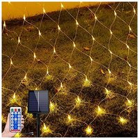 Solar Lichternetz Aussen 3x2m 250LEDs Lichterkette Warmweiß Lichterkettennetz mit 8 Leuchtmodi Speicherfunktion & Timer & USB & Dunkelgrüne Solar Lichternetz Aussen 3x2m 250LEDs Lichterkette Warmweiß Lichterkettennetz mit 8 Leuchtmodi Speicherfunktion & Timer & USB & Dunkelgrüne von NAIZY