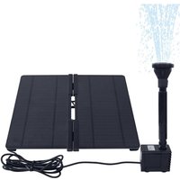 Naizy - Teichpumpe Solar Springbrunnen 20W Solarpumpe mit Mehrere Modusoptionen Solarbrunnen Gartenbrunnen Brunnen Garten Außen Typ e Klappbar von NAIZY