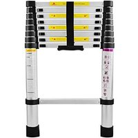 Naizy - Teleskopleiter Klappbar 2,6M Multifunktionsleiter Aluminium Anlegeleiter Mehrzweckleiter Ausziehbare Leiter 9 Stufe Stehleiter aus von NAIZY