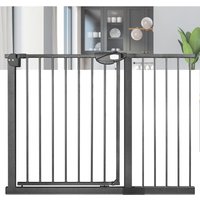 Treppenschutzgitter 100cm Türschutzgitter ohne Bohren n Stop Safety Tür- & Treppengitter mit Auto-Close Kinderschutzgitter Türgitter Hunde Baby von NAIZY