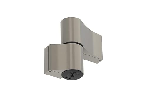 NAJDER Aluminium-Türscharnier - Jocker Typ - Aufschraubband - Doppelscharnier - Scharnier - für Türen - 1 Stück -Montageabstand 67mm - Farbe Satin von NAJDER