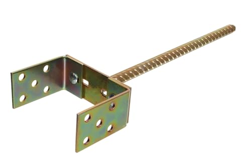 NAJDER Pfostenträger U-Form mit Betonanker lang 400 mm Verstellbarer Sockel 0-160 mm Dicker Stahl 4 mm, verzinkt NAJDER Pfostenträger U-Form mit Betonanker lang 400 mm Verstellbarer Sockel 0-160 mm Dicker Stahl 4 mm, verzinkt von NAJDER