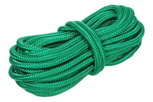 NAJDER - Polypropylen-Seil Textilseil Leine Schnur - Geflochtenes Seil Flechtleine mit Traglast bis 14150 N - Polypropylenseil 12 mm in Grün - 15 Meter von NAJDER