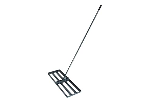 NAJDER Rasen Nivellierrechen Metall 90 x 30 cm mit mit Metallstange, Nivellierung von Sand Boden, Rechen Flächenebner Rasenwerkzeug, Edelstahl für Garten Hinterhof Golfplatz NAJDER Rasen Nivellierrechen Metall 90 x 30 cm mit mit Metallstange, Nivellierung von Sand Boden, Rechen Flächenebner Rasenwerkzeug, Edelstahl für Garten Hinterhof Golfplatz von NAJDER