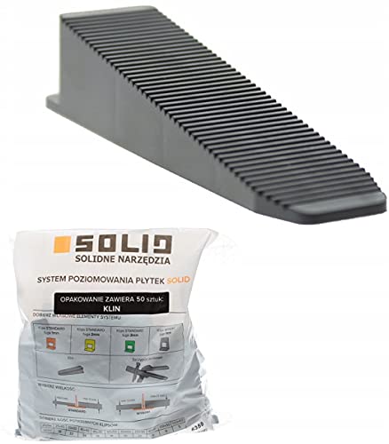 Solid Fliesen Nivelliersystem - Keile (50 St.) Fliesenverlegung Satz für Fliesenstärke 3-16 mm - Fliesenverlegehilfe Made in EU… von NAJDER