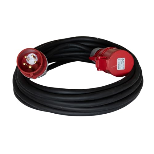 CEE Verlängerungskabel Starkstromkabel 16A 5x2,5mm² MRS (50m mit Phasenwender 221250) von NAKA