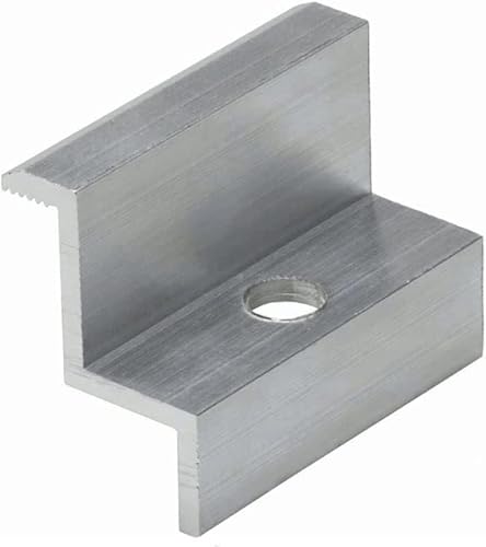 NAKA 50x Endklemme PV Solarpanelen Alu Silber Photovoltaik Randklemme Montageschiene-Zubehör Modulhöhe 30mm Solarmodul-Klemme zur Montage von Aluminiumprofilen 50mm von NAKA
