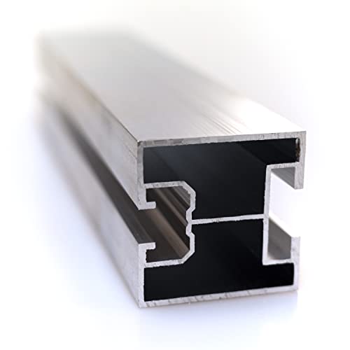 NAKA Aluprofil 40x40 PV Solarpanele | Photovoltaik Montageschiene PV-Anlage | Aluminiumprofil zur Montage von Solaranlagen | Systemprofil Typ T Montageprofil 40 x 40 mm 0,9 m von NAKA