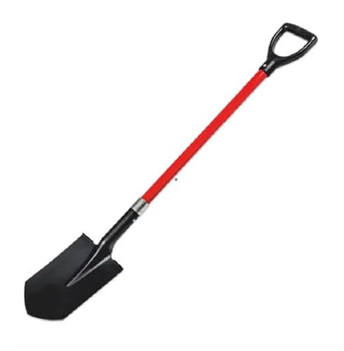 NAKA Gartenspaten Spitzspaten Spitz Spaten 20 x 30 x 115 cm Gärtnerspaten Leicht Robust Ergonomischer Griff Stahl Fiberglas von NAKA