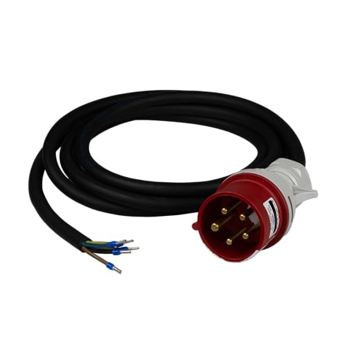 NAKA Starkstromkabel CEE 16A auf 32A IP44 Anschlusskabel mit Stecker 5x1,5mm 5m von NAKA