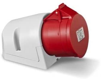 Wandsteckdose 5-polig | Steckdose Aufputz 400 V | Aufputzsteckdose Drehstrom 16A | Ellektroinstallation-Schutz IP44 IP65 (Wandsteckdose 32A X100324) von NAKA