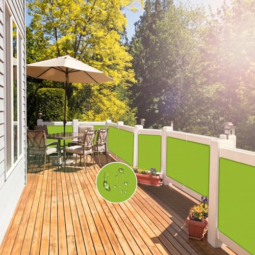 NAKAGSHI Sonnensegel, wasserdicht, grün, 1,4 x 3 m, rechteckige Plane für Außenschattenzelt, geeignet für Garten, Outdoor, Terrasse, Balkon, Camping (personalisiert) von NAKAGSHI