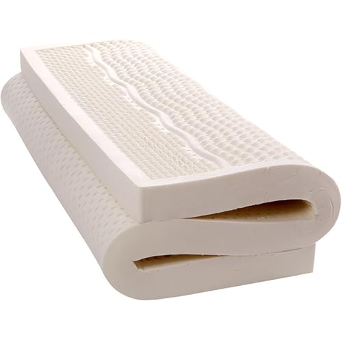 NaKeah Latex Matratze Toper - Bio -Latex -Topper aus 100% Bio -Latexschaum - langlebig, kühlend und atmungsaktiv - Bio -Latex Matratze Toper,2.5cm,135x190cm von NAKEAH