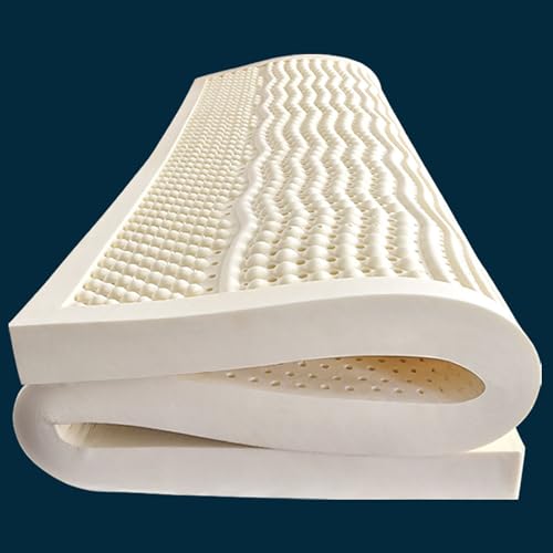 NaKeah Latexmatratze 100% Latex Medium/Soft 7 Zonen Orthopädische Matratze Abnehmbares Cover, natürliche Latex -Matratze,7.5cm,90x200cm von NAKEAH