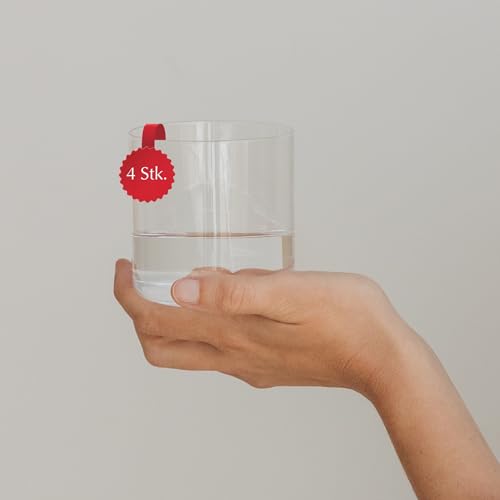 NAKOA Vielseitiges Gläser Set für Jeden Anlass I 4 Stück je 355 ml I Elegante Wassergläser & Trinkgläser Set Spülmaschinenfest I Ideal als Tumbler Glas & Weingläser I Perfekt für tägliche Nutzung von NAKOA