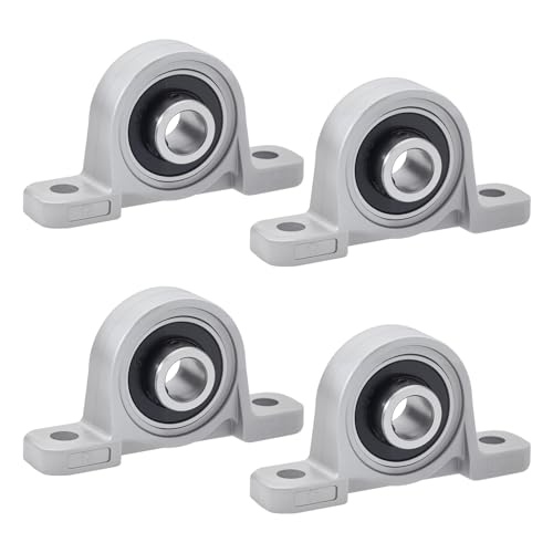 4 Stück Gehäuselager Vertikale Stehlager Lagerbock Kugellager Lagerbock Welle Gehäuselager Wellenlager für Achse Welle Maschine,3D Drucker (8mm Innendurchmesser) von NAKUPENDA