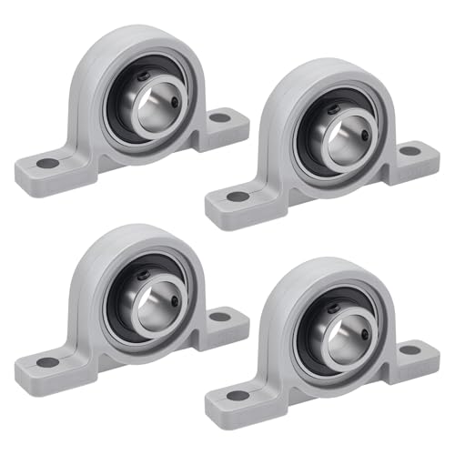 4 Stück Gehäuselager Vertikale Stehlager Lagerbock Kugellager Lagerbock Welle Gehäuselager Wellenlager für Achse Welle Maschine,3D Drucker (15mm Innendurchmesser) von NAKUPENDA