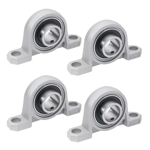 NAKUPENDA 4 Stück Gehäuselager Vertikale Stehlager Lagerbock Kugellager Lagerbock Welle Gehäuselager Wellenlager für Achse Welle Maschine, 3D Drucker (20mm Innendurchmesser) von NAKUPENDA