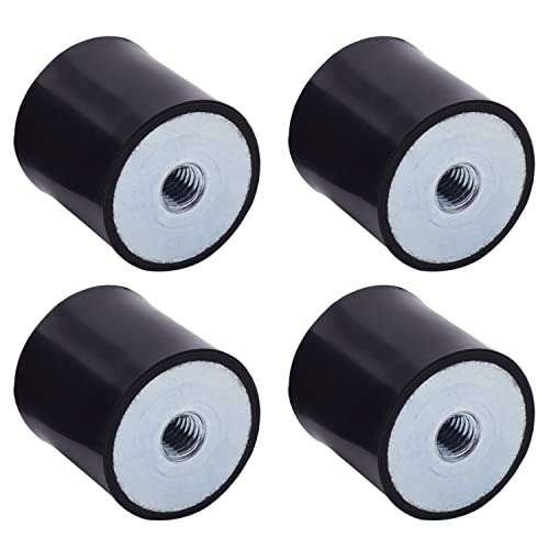 Gummi Schwingungsdämpfer 4 Stücke Gummimetallpuffer Halterungen Anti Vibration Silentblock Gummi Anti-vibrations-isolator für Luftkompressoren Motoren Wasserpumpen Boot Spulen (DDM8, 30x30mm) von NAKUPENDA